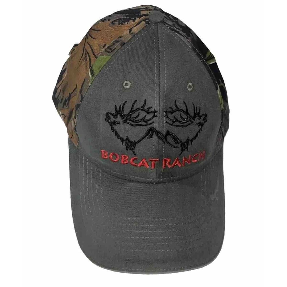 Mountains Lakes Inc Camouflage Baseball Hat Men’s Adjustable Bobcat Ranch